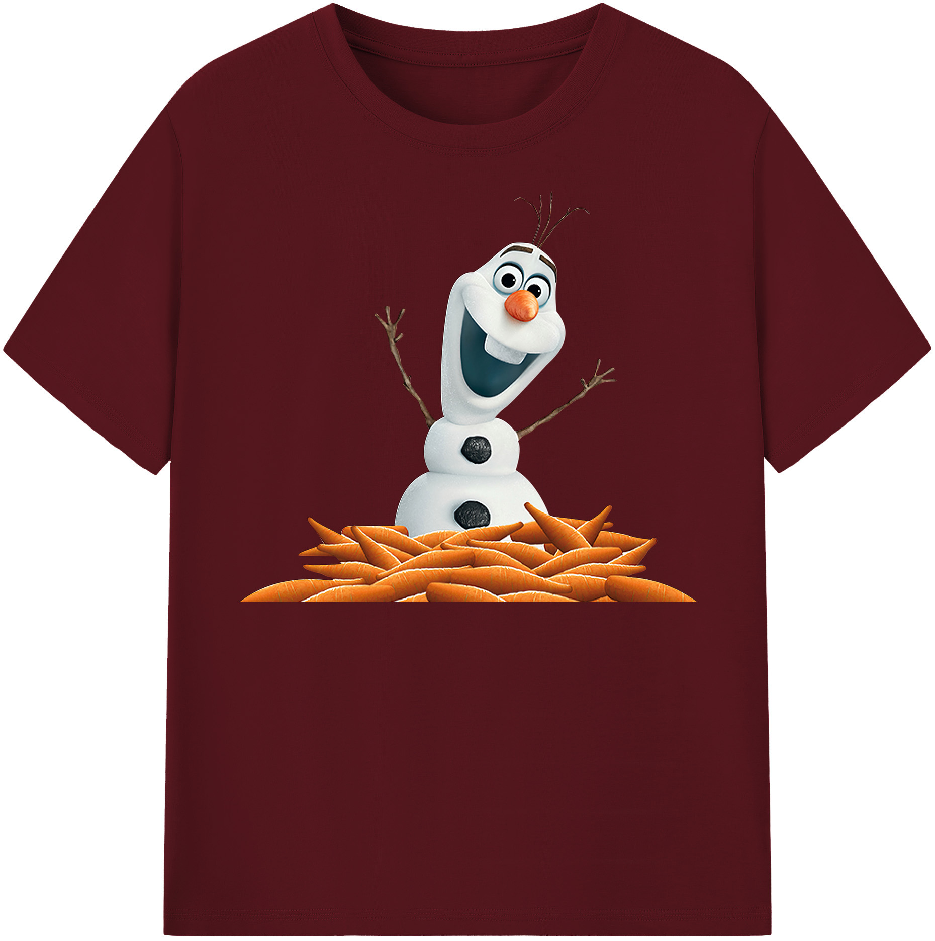 （画像用） アナと雪の女王 アンナ エルサ Frozen Anna Elsa 綿100％半袖Tシャツ（フロントプリント）
